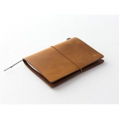 MIDORI TRAVELERS Notebook 皮质笔记本 驼色 护照型