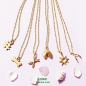 Dogeared 朵吉兒 银质镀金#号吊坠项链 Prime会员凑单免费直邮含税到手新低￥143