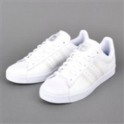 大码福利：Adidas阿迪达斯 Superstar Vulc 男款复古运动鞋 白色