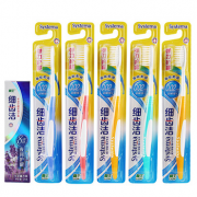 狮王 细齿洁弹力护龈牙刷 5支