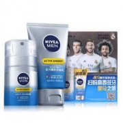 NIVEA 妮维雅 男士活力 劲肤露护肤礼盒*2套+NIVEA 妮维雅 晶纯皙白泡沫洁面乳 100g