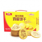 限华东 华中：正航 饼干 荷兰风味鸡蛋饼干 礼盒装 1000g