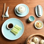 玉琢龙泉青瓷餐具 9件套
