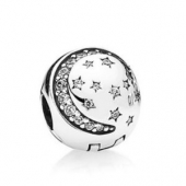 PANDORA 潘多拉 791386CZ 闪烁的夜晚 925银固定夹