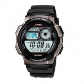 卡西欧（CASIO） 世纪地图男表 AE-1000W-1B SATANDARD DIGITAL系列