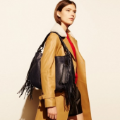 蔻驰（COACH）  Fringe Coach Nomad 女士真皮流苏单肩包