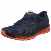 ASICS 亚瑟士 GEL-QUANTUM 360 CM 男  跑步鞋 T6G1N-4101 蓝色/白色/亮橘色 42.5