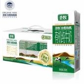 圣牧 全程有机 全脂纯牛奶 200ml*12盒 *3件