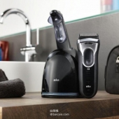 Braun 博朗 新3系 3090CC电动剃须刀 带清洁桶 ￥599.2包邮（￥749 下单8折）