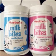 Healtheries 贺寿利 儿童零食高钙干吃牛奶片 50片（草莓味）