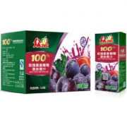 【京东超市】【众果100%纯果汁】玫瑰香紫葡萄混合果汁 （1L×6盒）黄金产地优选品种 不添加糖色素防腐剂