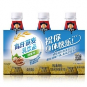 限浙江：桂格（QUAKER）高纤燕麦乳榛果味350ml*3联瓶