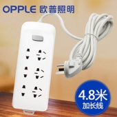 欧普照明 家用多功能带开关六位排插