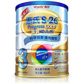 惠氏 S-26 金装幼儿乐配方奶粉3段（1-3岁）960g*3罐 ￥349包邮（￥399-50）