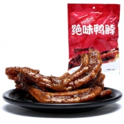 绝味 黑鸭甜辣鸭爪200g*4+小熊饼干27g*4袋