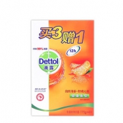 Dettol 健康自然清新柑橘沁爽香皂 4块*2件