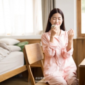网易严选 女式双层纱家居服套装 2色 秒杀价新低￥135包邮