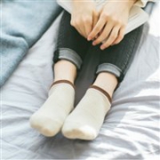 女式半毛圈秋冬运动休闲袜 3双装