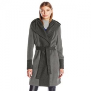 Calvin Klein Wool Wrap 女士大衣