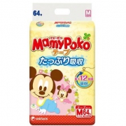 MamyPoko 妈咪宝贝 M码 婴儿纸尿裤 64片