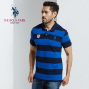 U.S. POLO ASSN. 美国马球协会新款条纹男士POLO衫