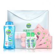 滴露 旅行装（松木免洗洗手液50ml*2+湿巾Hello Kitty10片*3+薄荷沐浴露240g+赠旅行套瓶）