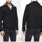 Calvin Klein 男士羊毛混纺外套 $55.49 到手￥480
