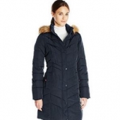 TOMMY HILFIGER Chevron-Quilted 女款羽绒服