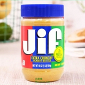 美国进口，JiF 积富 颗粒型花生酱 454g ￥19.9