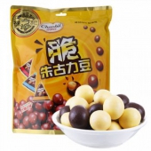 徐福记 奇欧比脆朱古力豆大礼包300g*2袋+科尔沁 牛肉干