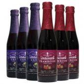 【京东超市】比利时进口啤酒 Lindemans 林德曼（蓝莓*3/山莓*3）啤酒 精酿啤酒 组合装250ml*6瓶 两件7折