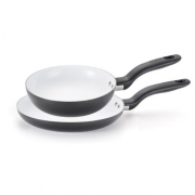 T-fal 陶瓷不粘煎锅2件套装 耐磨防刮