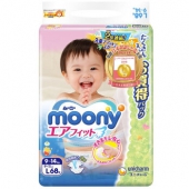 MOONY  尤妮佳 L码 婴儿纸尿裤 68