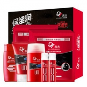 高夫（gf ）保湿护肤三体礼盒（保湿润肤露125ml+洁面膏80g+控油黑面膜5片*2+乳液50ml*2+沐浴露95ml）