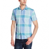派瑞·艾力斯 Perry Ellis Chambray Plaid 男款格纹衬衫