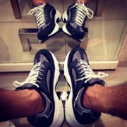 中亚Prime会员：SKECHERS斯凯奇Sport Stamina Nuovo男士经典运动鞋 黑灰白配色