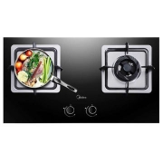 美的（Midea） JZT-Q360B 台嵌两用燃气灶  黑色玻璃面板 熄火自动保护