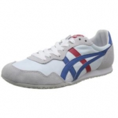 Onitsuka Tiger 鬼塚虎 中性 SERRANO 休闲跑步鞋 D109L-0142 白色/蓝色