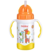 京东PLUS： Nuby 努比 不锈钢真空保温吸管杯 280ml