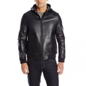Emanuel Ungaro Bonded Leather Hoodie 男士皮衣
