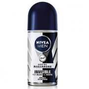 NIVEA妮维雅 男士黑白出众爽身走珠液 50ml*2