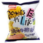 盼盼 麦香鸡味块 烧烤牛排味60g *9件