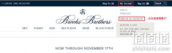 美国Brooks Brothers布克兄弟官网海淘教程