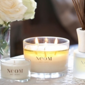 英国皇室御用有机香氛，Neom 全线78折  香氛蜡烛 三芯 420g 多种味道 新低£35.1 凑单直邮到手￥300