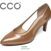 ECCO 爱步 贝莱 女士真皮高跟鞋 4折 $60 到手￥490