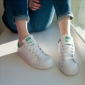 Adidas Stan Smith大童款绿尾