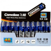 飞狮（Camelion） 超能碳性7号电池40节收缩装+AA/5号 数码碱性 干电池 4节