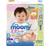 Moony 尤妮佳 婴儿纸尿裤 M80片