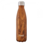 S’well 木纹系列不锈钢保温瓶500ml - 柚木(WWB-Teak01)