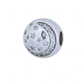 Pandora 791386CZ 闪烁的夜晚  925银固定夹